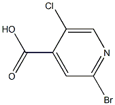 2-Bromo-5-chloro-4-pyridinecarboxylic acid Struktur