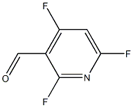 2,4,6-Triifluoropyridine-3-carboxaldehyde Struktur