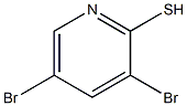 3,5-Dibromo-2-mercaptopyridine Struktur