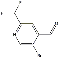 5-bromo-2-(difluoromethyl)isonicotinaldehyde Struktur