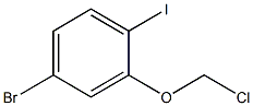 4-bromo-2-(chloromethoxy)-1-iodobenzene Struktur