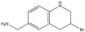 3-Bromo-6-aminomethyl-1,2,3,4-tetrahydroquinoline Struktur