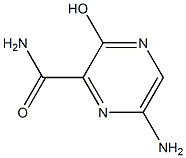 6-amino-3-hydroxypyrazine-2-carboxamide Struktur