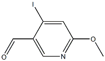 4-iodo-6-methoxynicotinaldehyde Struktur