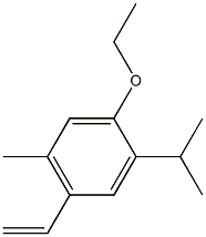 1-ethoxy-2-isopropyl-5-methyl-4-vinylbenzene Struktur