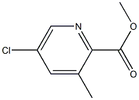 methyl 5-chloro-3-methylpyridine-2-carboxylate Struktur