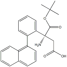 Boc-(R)- 3-Amino-3-(2-naphthylphenyl)-propionic acid Struktur