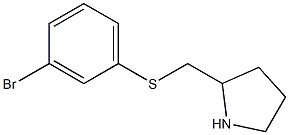 2-(3-Bromo-phenylsulfanylmethyl)-pyrrolidine Struktur