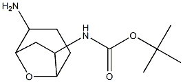 (2-Amino-8-oxa-bicyclo[3.2.1]oct-6-yl)-carbamic acid tert-butyl ester Struktur