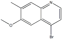 4-bromo-6-methoxy-7-methylquinoline Struktur