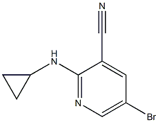 5-bromo-2-(cyclopropylamino)pyridine-3-carbonitrile Struktur