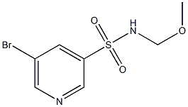 5-broMo-N-(MethoxyMethyl)pyridine-3-sulfonaMide Struktur