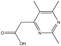 (2,5,6-TriMethylpyriMidin-4-yl)-acetic acid Struktur