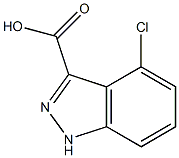 4-氯-1H-吲唑-3-甲酸, , 結(jié)構(gòu)式