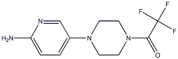 1-(4-(6-aMinopyridin-3-yl)piperazin-1-yl)-2,2,2-trifluoroethanone Struktur