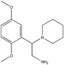 2-(2,5-Dimethoxy-phenyl)-2-piperidin-1-yl-ethylamine Struktur