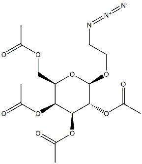 2-Azidoethyl 2,3,4,6-tetra-O-acetyl-b-D-galactopyranoside Struktur