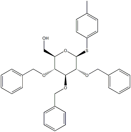 4-Methylphenyl 2,3,4-tri-O-benzyl-b-D-thioglucopyranoside Struktur