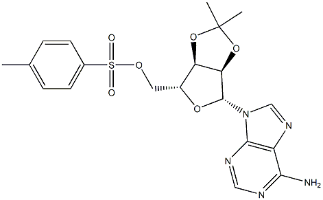 5'-O-Tosyl-2',3'-O-isopropylidene adenosine Struktur