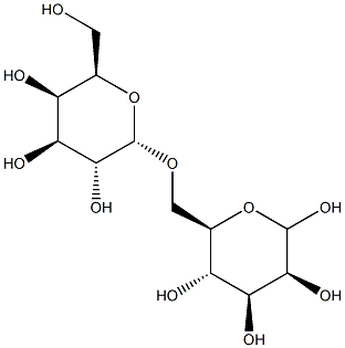 6-O-(a-D-Galactopyranosyl)-D-mannopyranose Struktur