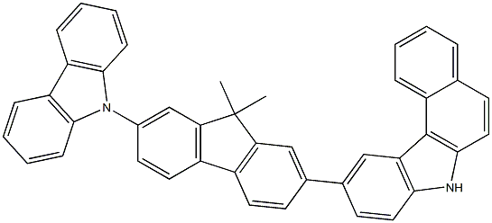 10-(7-(9H-carbazol-9-yl)-9,9-dimethyl-9H-fluoren-2-yl)-7H-benzo[c]carbazole Struktur