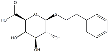 Phenylethyl b-D-thioglucuronide Struktur