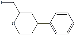 2-(iodomethyl)-4-phenyl-tetrahydro-2H-pyran Struktur