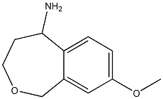 8-methoxy-1,3,4,5-tetrahydrobenzo[c]oxepin-5-amine Struktur