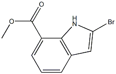 methyl 2-bromo-1H-indole-7-carboxylate Struktur