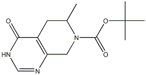 tert-butyl 6-methyl-4-oxo-3,4,5,6-tetrahydropyrido[3,4-d]pyrimidine-7(8H)-carboxylate Struktur