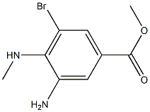 3-Amino-5-bromo-4-methylamino-benzoic acid methyl ester Struktur