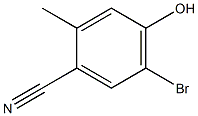 5-Bromo-4-hydroxy-2-methyl-benzonitrile Struktur