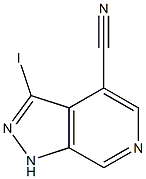 3-Iodo-1H-pyrazolo[3,4-c]pyridine-4-carbonitrile Struktur