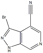 3-Bromo-1H-pyrazolo[3,4-c]pyridine-4-carbonitrile Struktur