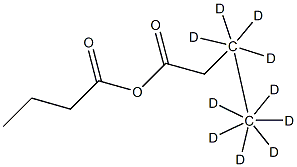 Butyric Anhydride-3,3,3,3,4,4,4,4,4,4-d10 Struktur