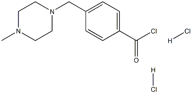 4-[(4-Methylpiperazin-1-yl)methyl]benzoyl chloride dihydrochloride Struktur