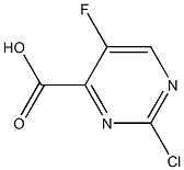 2-chloro-5-fluoropyrimidine-4-carboxylic acid Struktur