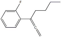 1-FLUORO-2-(1-VINYLIDENE-PENTYL)-BENZENE Struktur