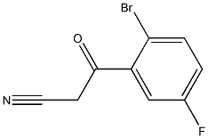 3-(2'-BROMO-5'-FLUOROPHENYL)-3-OXOPROPANENITRILE Struktur