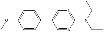 N,N-DIETHYL-5-(4-METHOXYPHENYL)PYRIMIDIN-2-AMINE Struktur