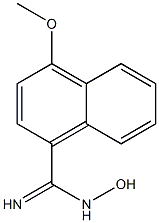 N-HYDROXY-4-METHOXY-NAPHTHALENE-1-CARBOXAMIDINE Struktur