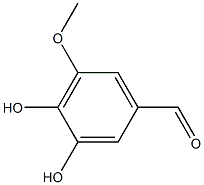 3,4-DIHYDROXY-5-METHOXYBENZALDEHYDE Struktur