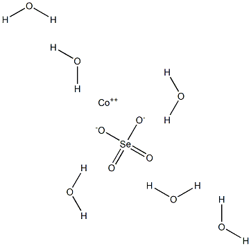 Cobalt(II) selenate hexahydrate Struktur