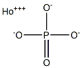 Holmium(III) orthophosphate Struktur