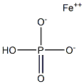 Iron(II) hydrogen orthophosphate Struktur