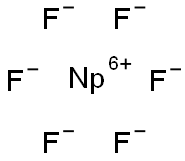 Neptunium(VI) fluoride Struktur