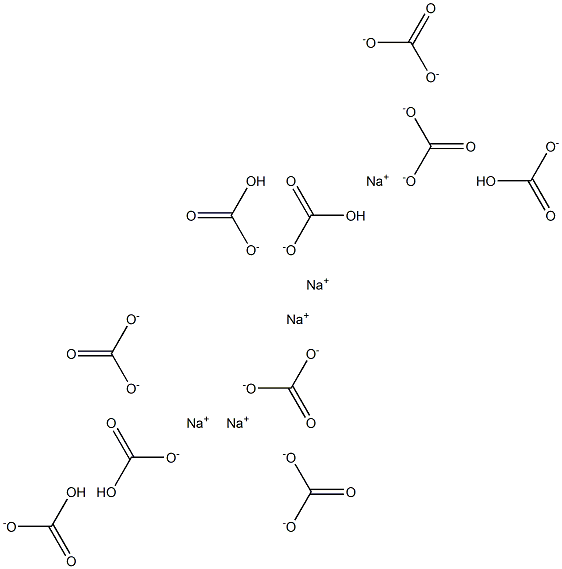 Pentasodium bicarbonate carbonate Struktur