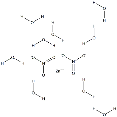 Zinc nitrate nonahydrate Struktur