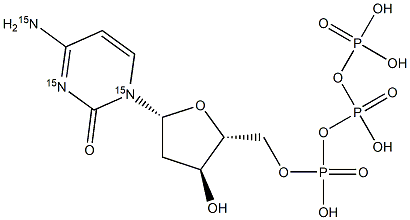 2'-Deoxycytidine 5'-Triphosphate-15N3 Struktur