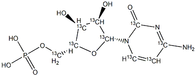 Cytidine 5'-Monophosphate-13C9 Struktur